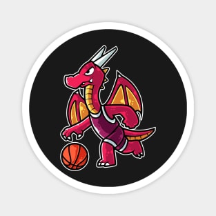 Fire Dragon Basketball Game Day Funny Team Sports B-ball product Magnet